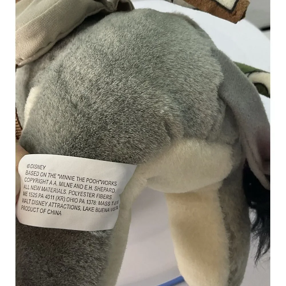 Vintage‎ Walt Disney World Safari Eeyore Plush Stuffed Animal Kingdom 9